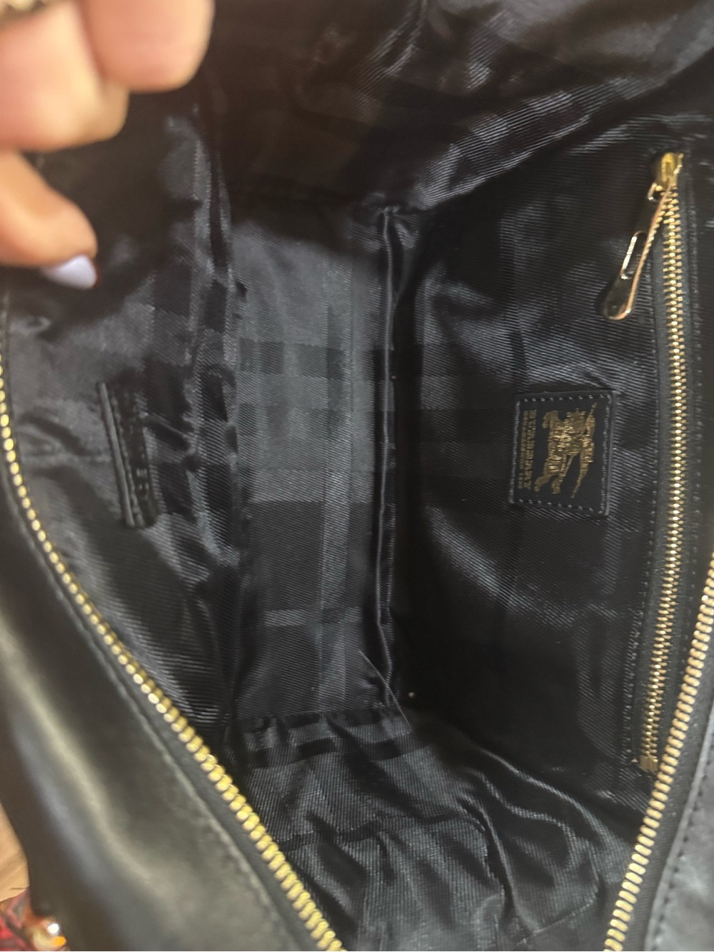 Burberry Prorsum Black Quilted Leather Satchel Gold Hardware Made in Italy - Picture 15 of 16